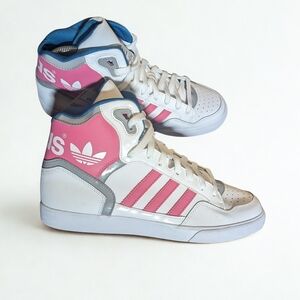 adidas Originals Extaball W High-Top Sneakers Women’s 10.5 NWT Pink White Retro